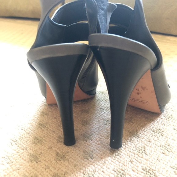 COACH SANDRA Platform Heels Gray (GRAPHITE) Size 8 - Picture 8 of 8